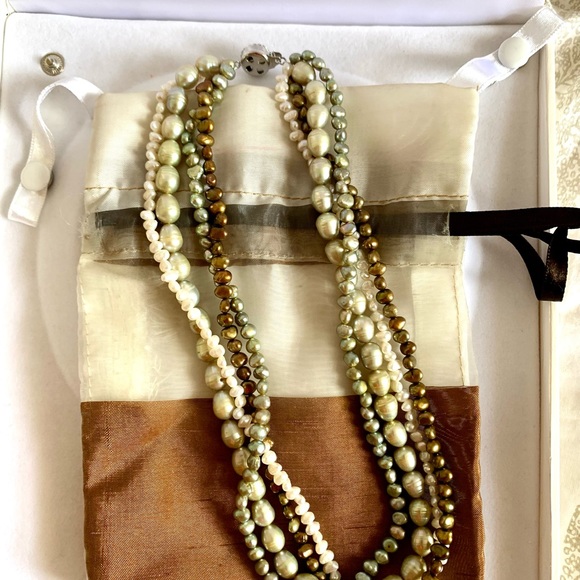 Beautiful rounded multi color freshwater pearls, - Picture 2 of 2